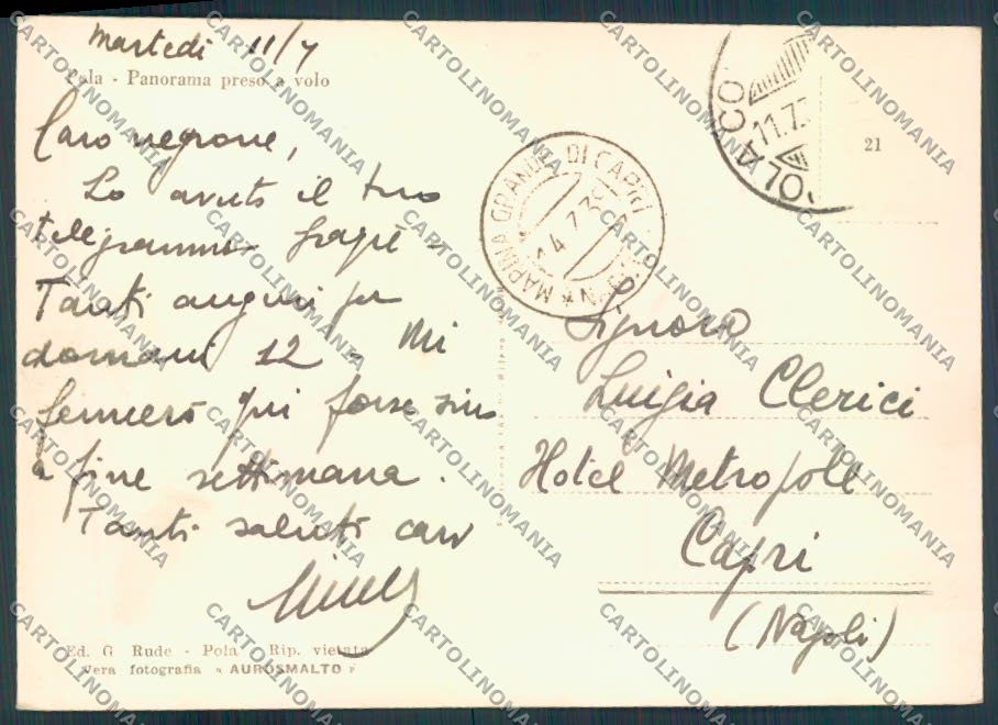 Croazia Pola foto FG cartolina ZF2373 – retro