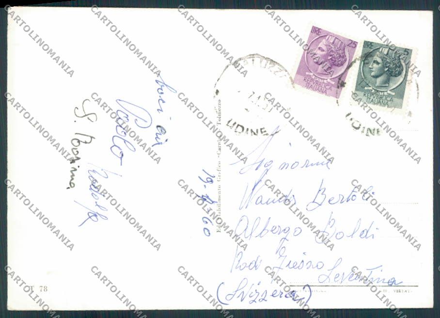 Udine Paluzza foto FG cartolina ZF2375 – retro