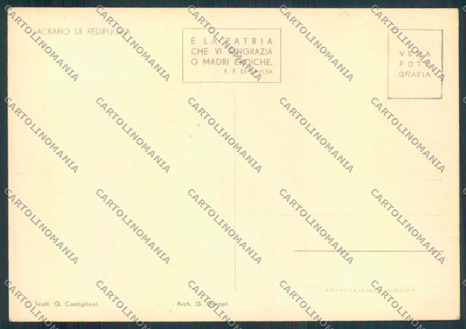 Gorizia Redipuglia foto FG cartolina ZF2376 – retro