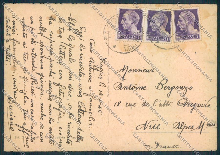 Imperia Arma di Taggia FG cartolina ZF2416 – retro