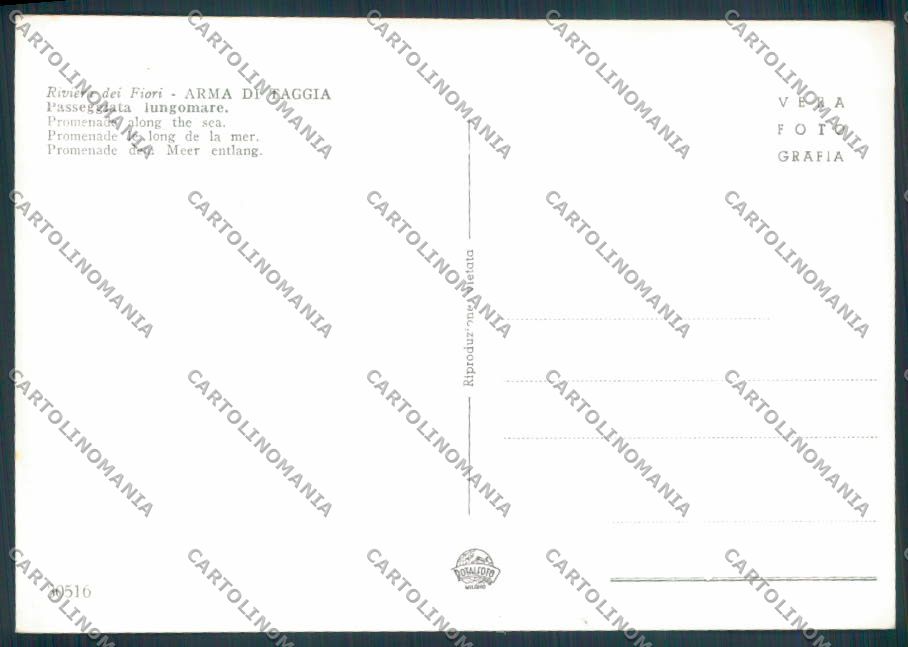 Imperia Arma di Taggia foto FG cartolina ZF2422 – retro