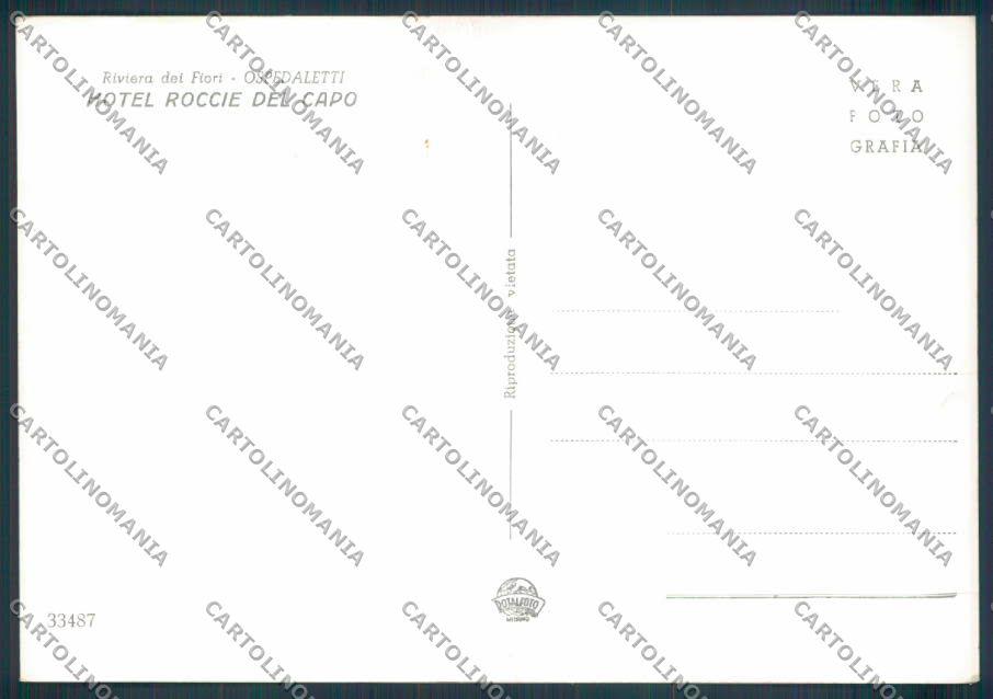 Imperia Ospedaletti foto FG cartolina ZF2429 – retro