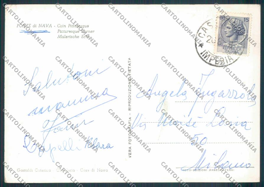 Cuneo Ormea Ponte di Nava foto FG cartolina ZF2439 – retro