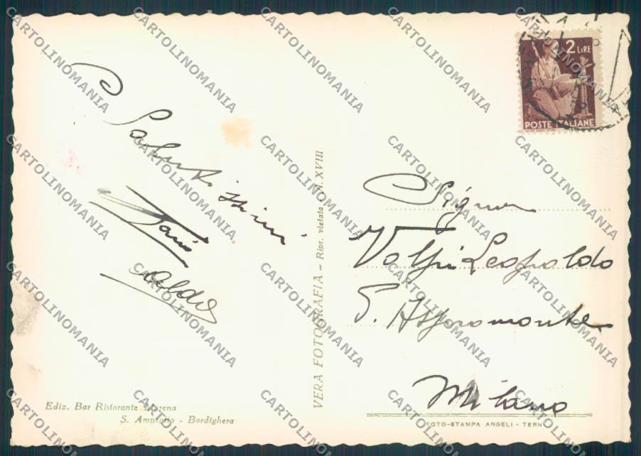 Imperia Bordighera foto FG cartolina ZF2450 – retro