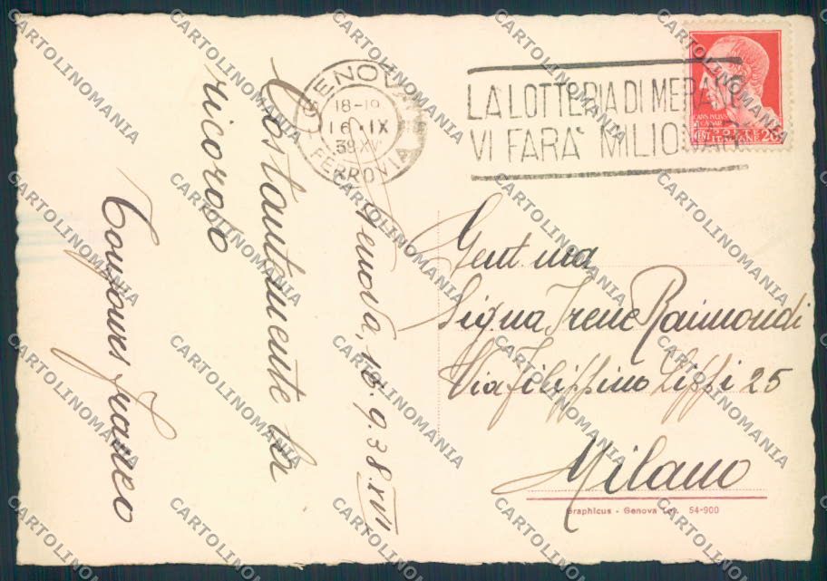Genova città FG cartolina ZF2460 – retro