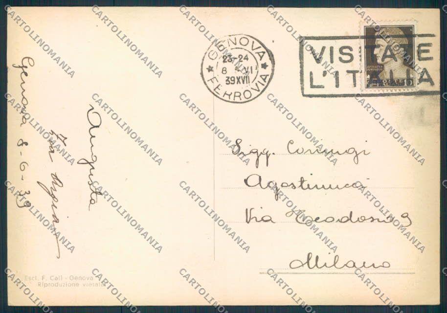 Genova città FG cartolina ZF2463 – retro