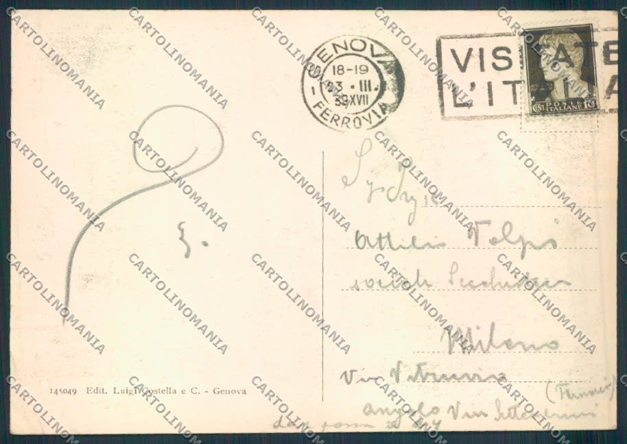 Genova città FG cartolina ZF2467 – retro