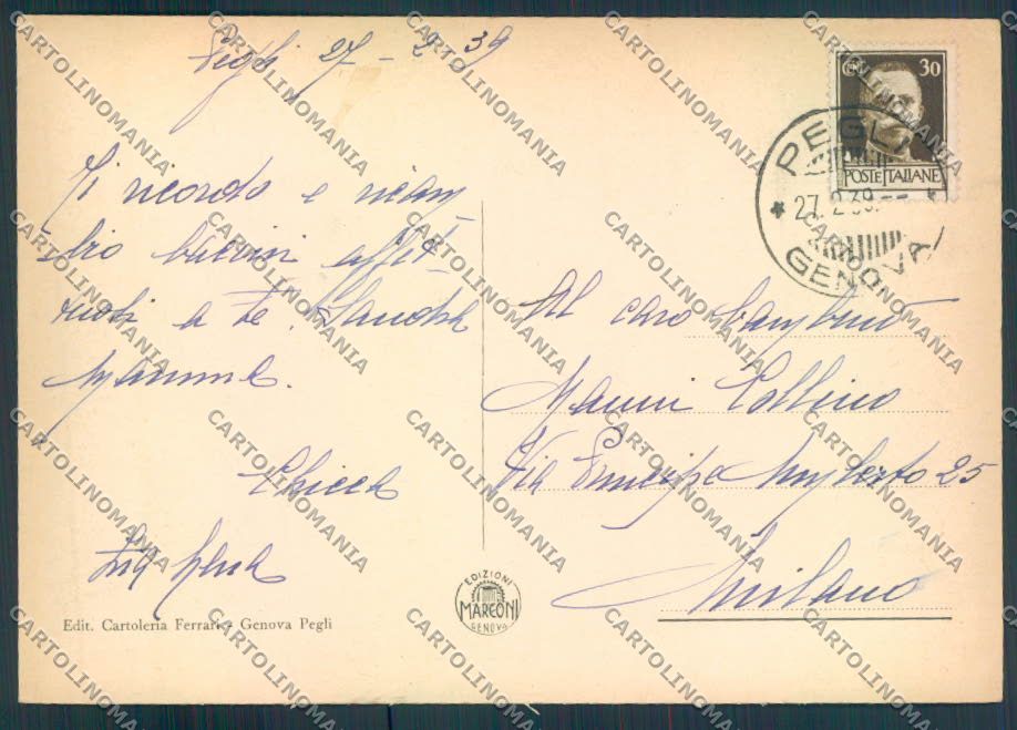 Genova Pegli FG cartolina ZF2480 – retro