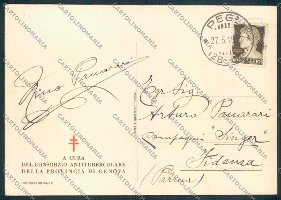 Genova Jacopo Ruffini Risorgimento FG cartolina ZF2488 – retro
