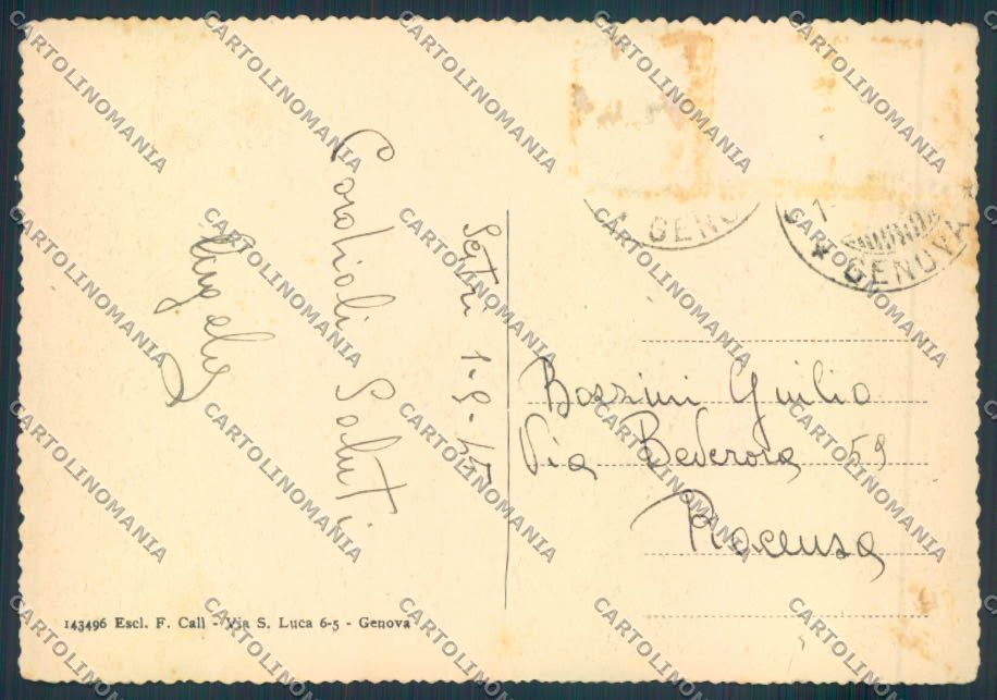 Genova Sestri FG cartolina ZF2496 – retro