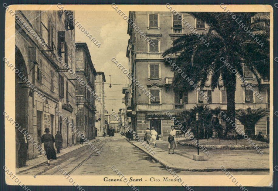 Genova Sestri PIEGHE FG cartolina ZF2502 – fronte