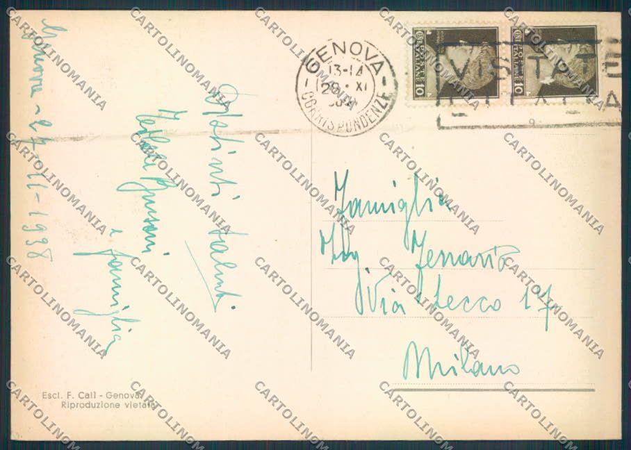 Genova città FG cartolina ZF2513 – retro