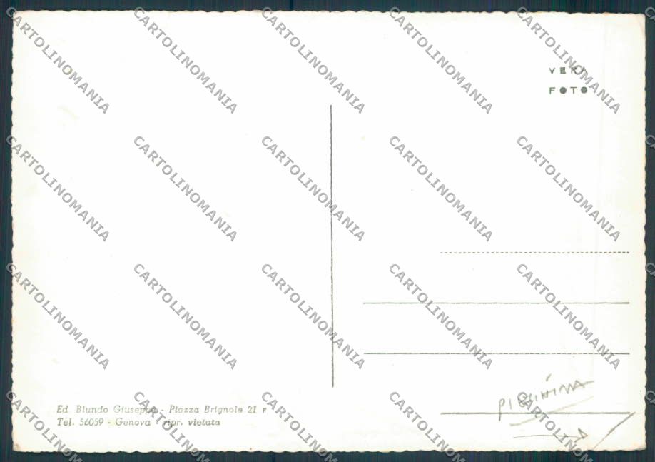 Genova Sturla PIEGHINA foto FG cartolina ZF2559 – retro