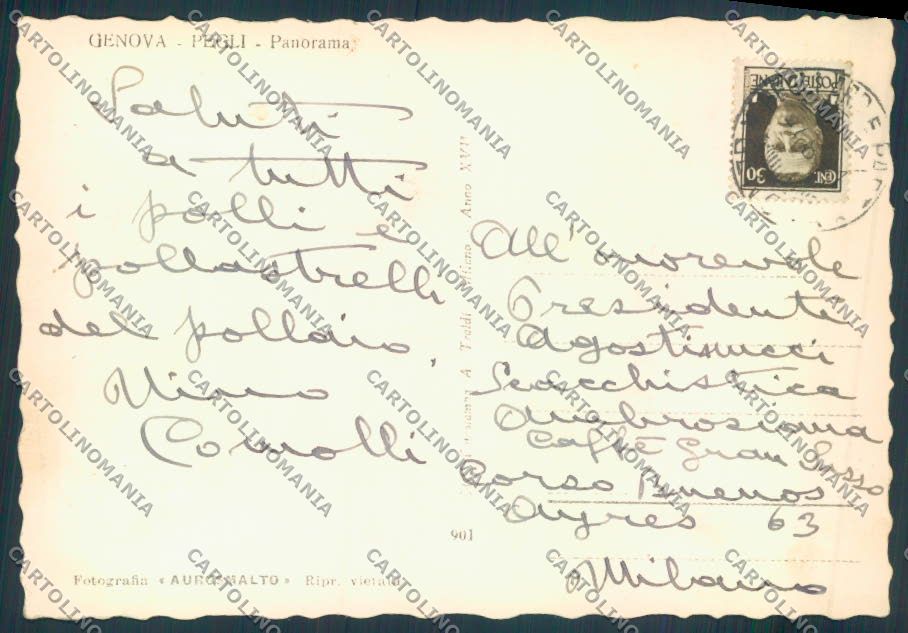 Genova Pegli foto FG cartolina ZF2568 – retro