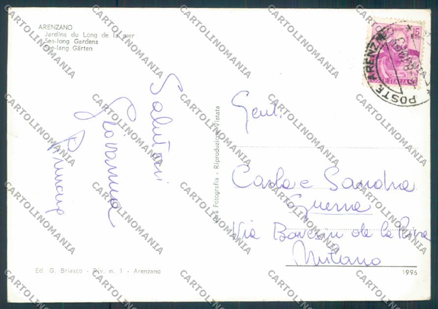 Genova Arenzano foto FG cartolina ZF2617 – retro