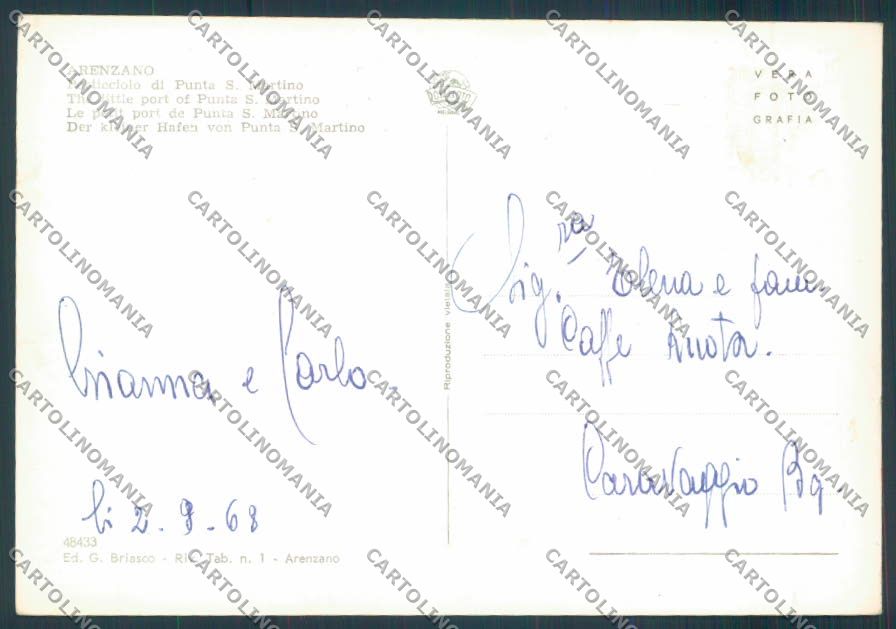 Genova Arenzano foto FG cartolina ZF2618 – retro