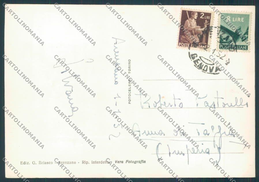 Genova Arenzano foto FG cartolina ZF2620 – retro