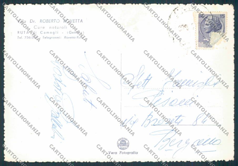 Genova Camogli Ruta foto FG cartolina ZF2630 – retro