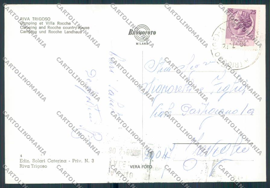Genova Riva Trigoso foto FG cartolina ZF2641 – retro