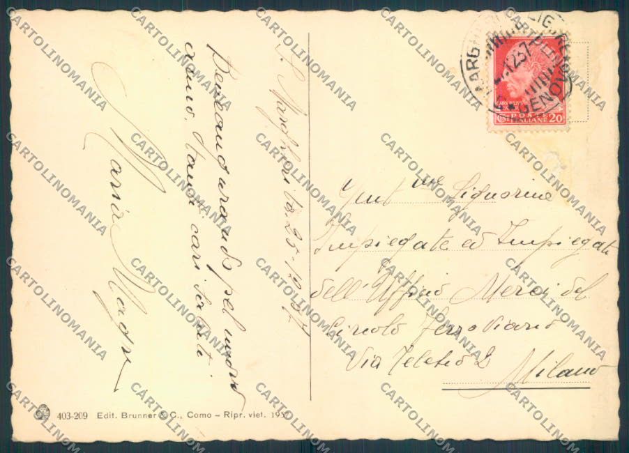 Genova Rapallo FG cartolina ZF2651 – retro