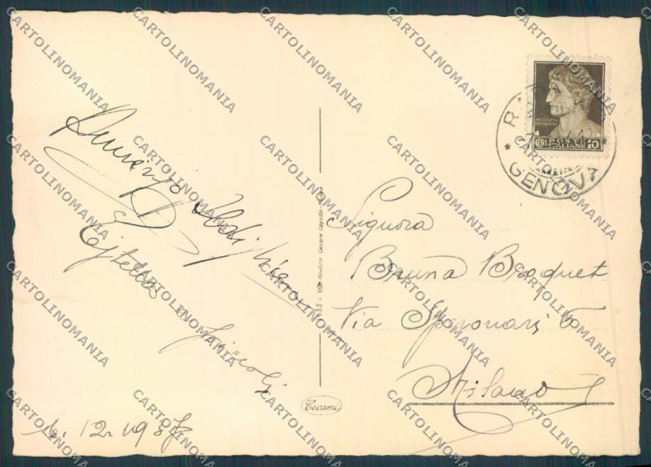 Genova Rapallo FG cartolina ZF2660 – retro