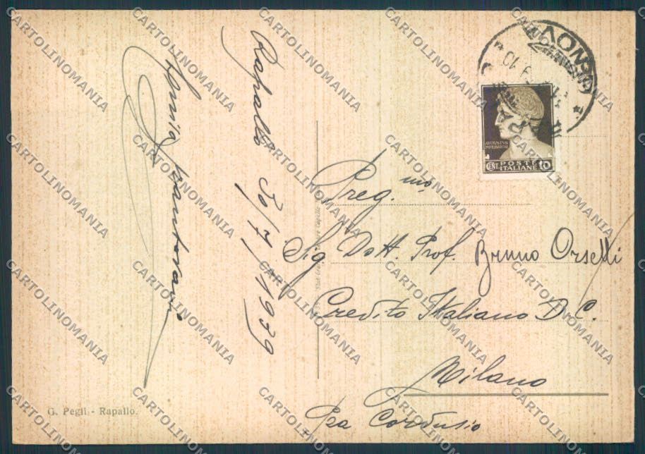 Genova Rapallo FG cartolina ZF2664 – retro