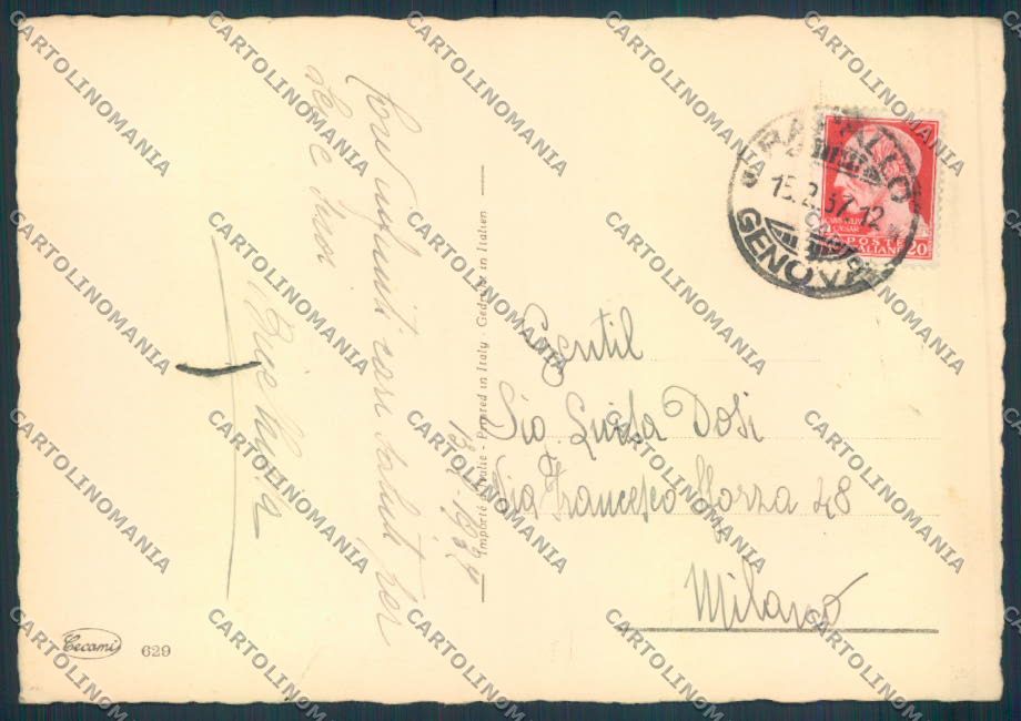 Genova Rapallo FG cartolina ZF2670 – retro