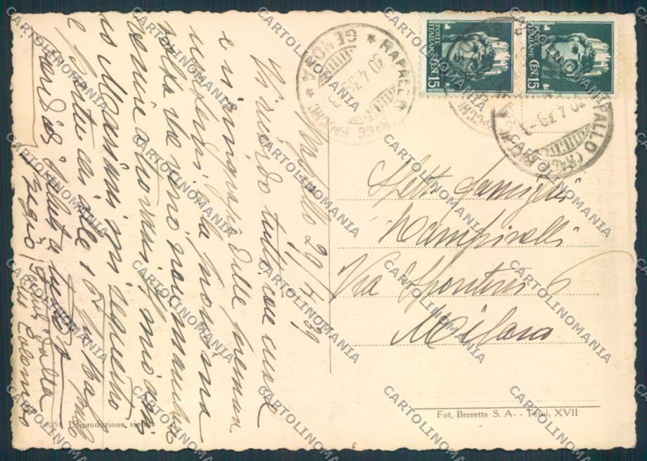 Genova Rapallo FG cartolina ZF2675 – retro