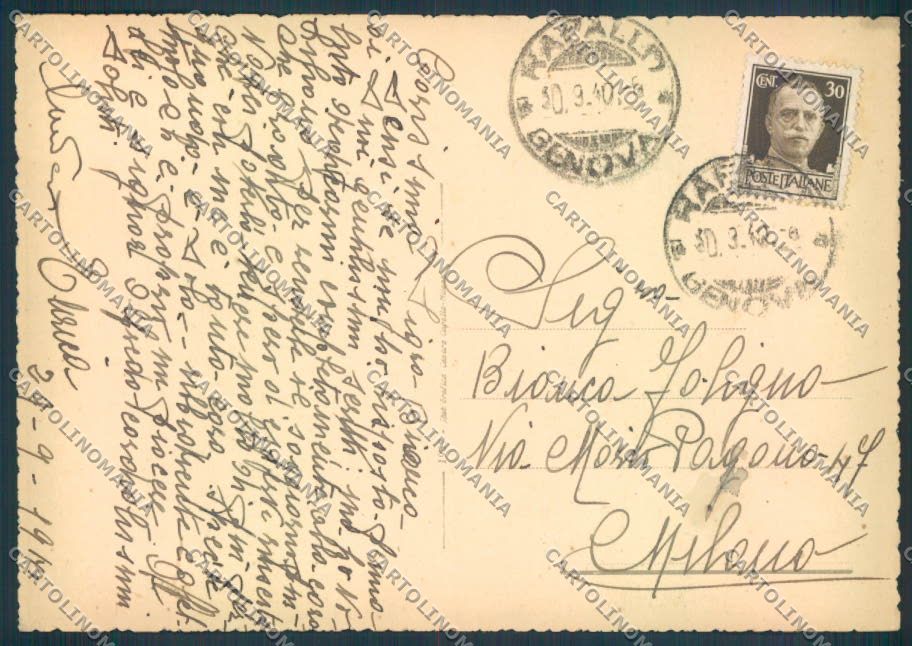 Genova Rapallo FG cartolina ZF2676 – retro