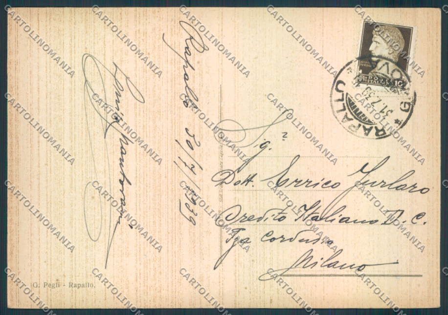Genova Rapallo FG cartolina ZF2679 – retro