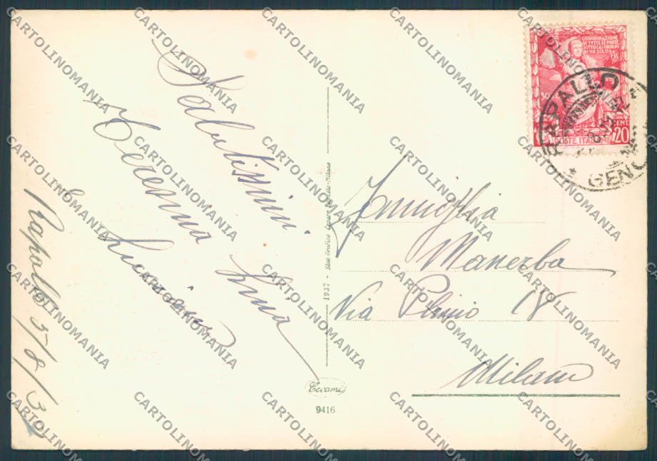 Genova Rapallo FG cartolina ZF2680 – retro