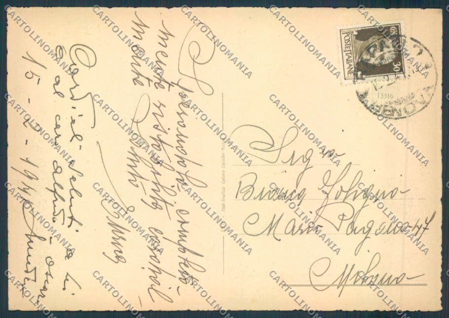 Genova Rapallo FG cartolina ZF2682 – retro