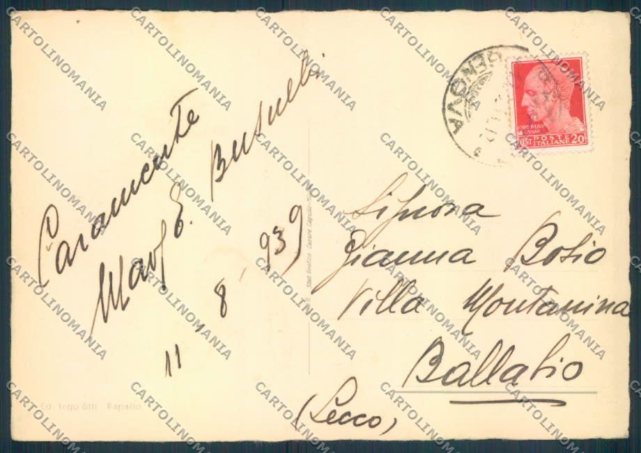 Genova Rapallo FG cartolina ZF2691 – retro
