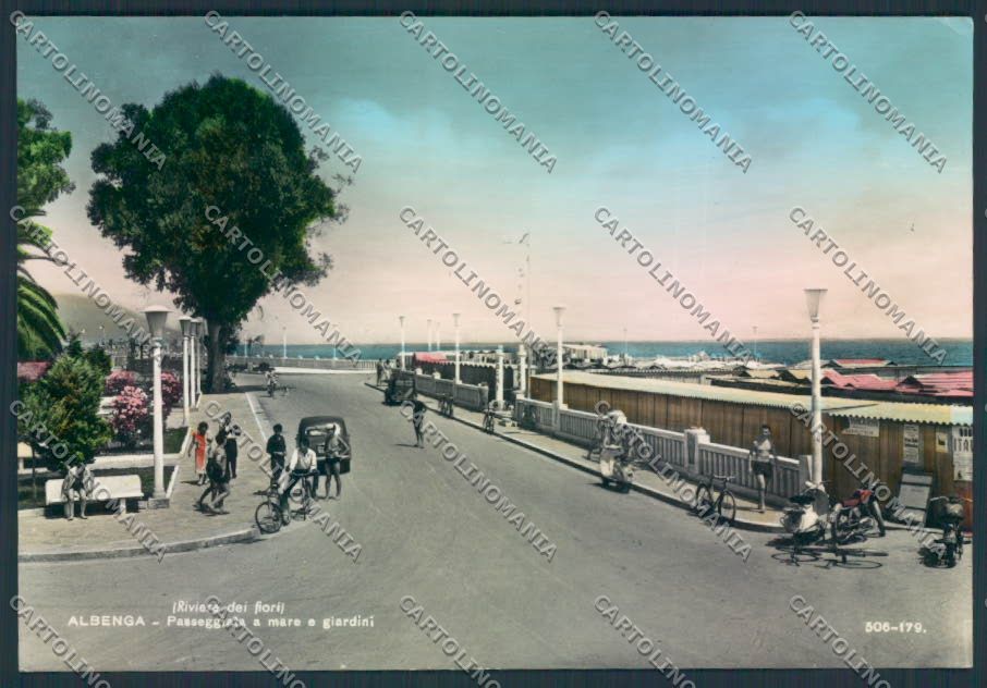 Savona Albenga Vespa foto FG cartolina ZF2705 – fronte