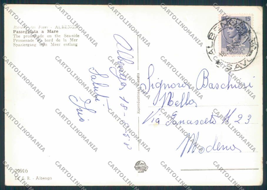 Savona Albenga foto FG cartolina ZF2706 – retro