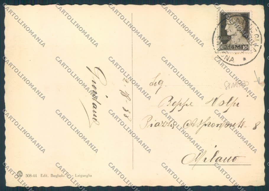 Savona Laigueglia FG cartolina ZF2725 – retro