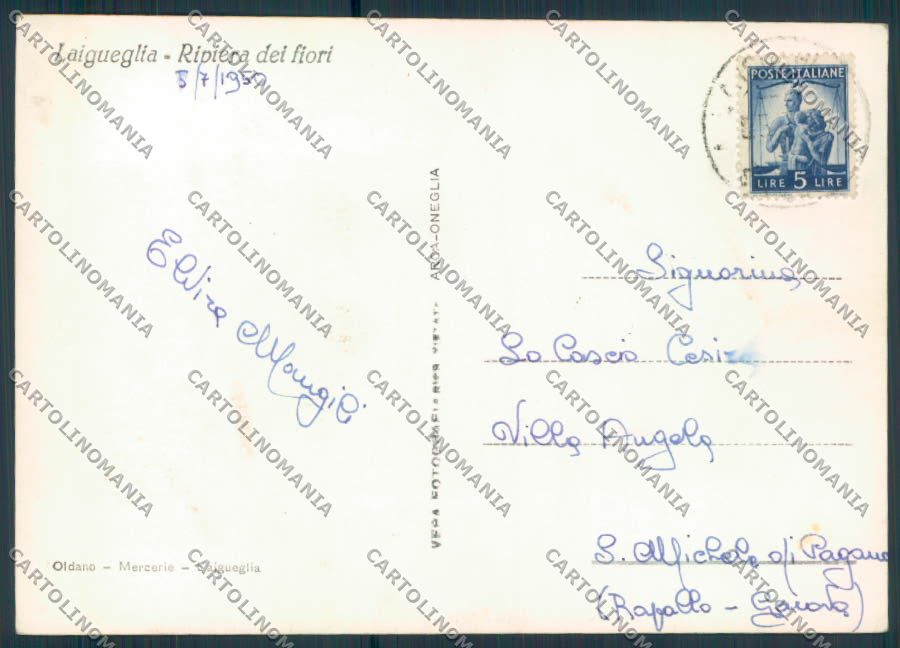 Savona Laigueglia foto FG cartolina ZF2727 – retro