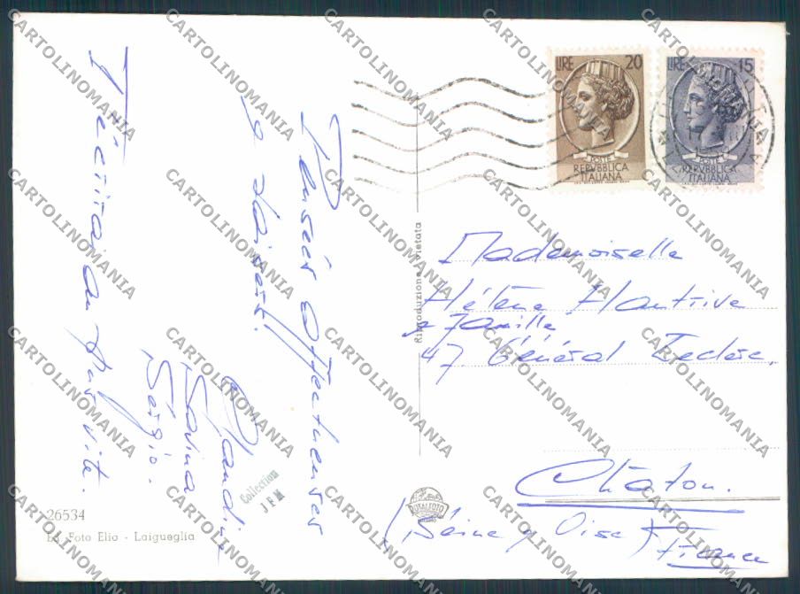 Savona Laigueglia Saluti da foto FG cartolina ZF2733 – retro