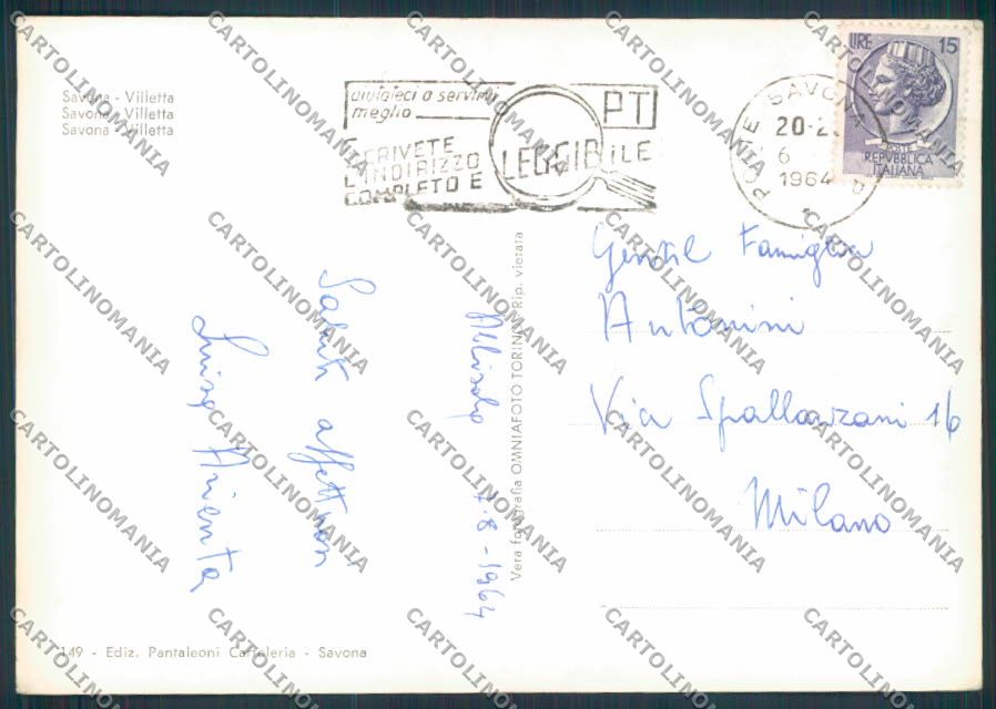 Savona città foto FG cartolina ZF2754 – retro