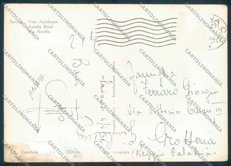 Savona città ABRASA foto FG cartolina ZF2759 – retro