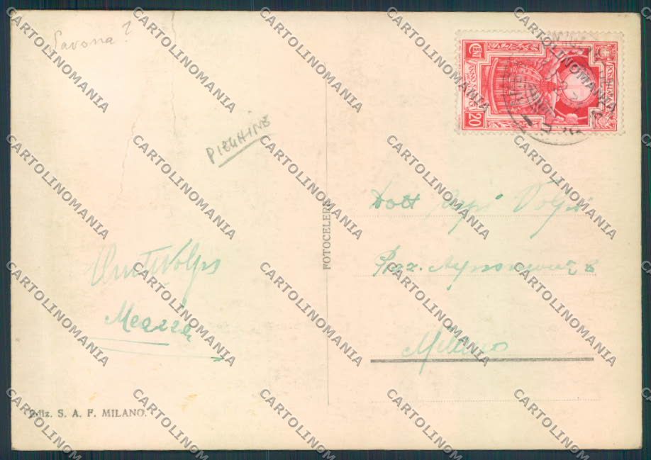 Savona ? città PIEGHINE foto FG cartolina ZF2763 – retro