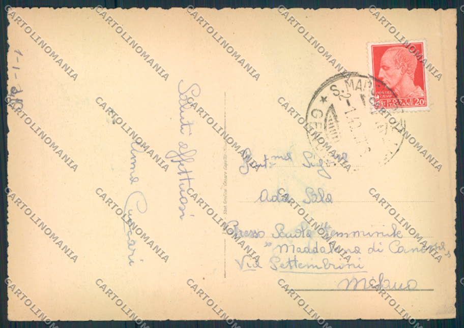 Genova Santa Margherita Ligure FG cartolina ZF2775 – retro