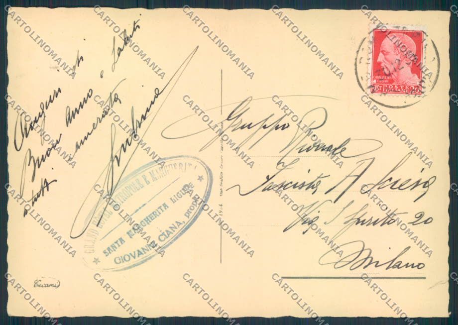 Genova Santa Margherita Ligure FG cartolina ZF2776 – retro