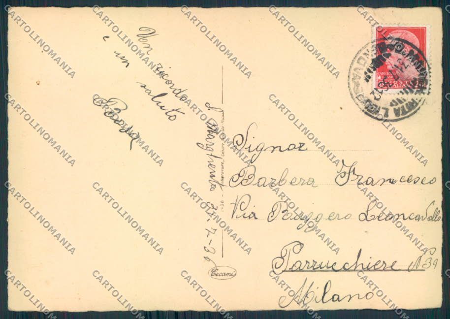 Genova Santa Margherita Ligure FG cartolina ZF2779 – retro