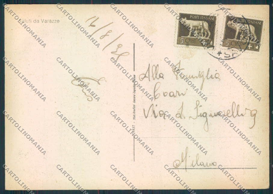 Savona Varazze FG cartolina ZF2794 – retro