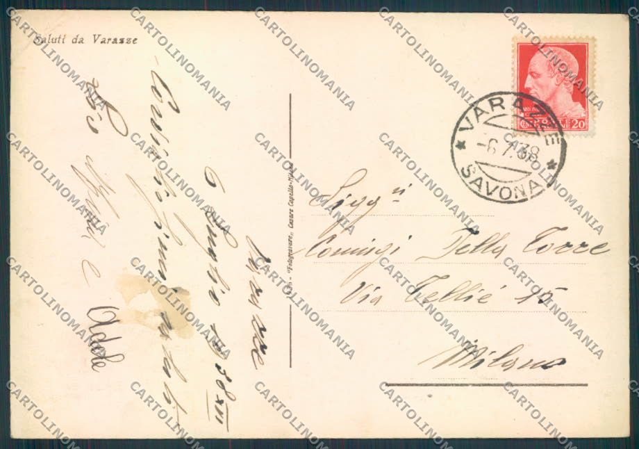 Savona Varazze FG cartolina ZF2804 – retro