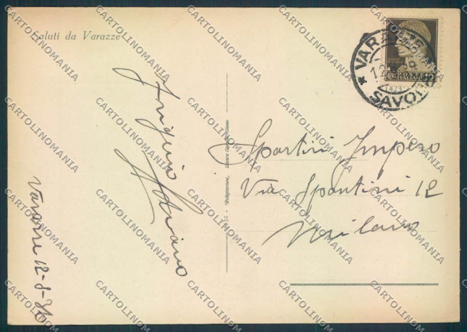 Savona Varazze FG cartolina ZF2811 – retro