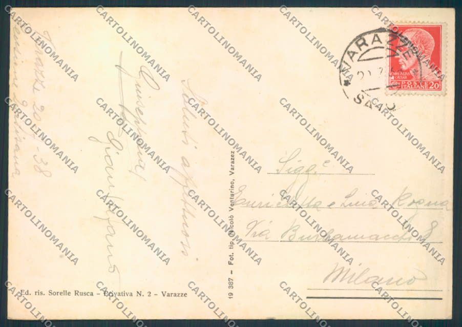 Savona Varazze FG cartolina ZF2814 – retro