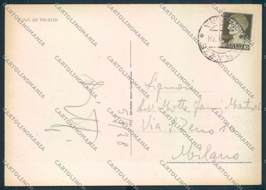 Savona Varazze FG cartolina ZF2829 – retro