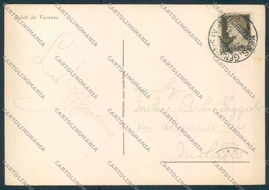Savona Varazze FG cartolina ZF2832 – retro